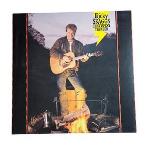 Ricky Skaggs Kentucky Thunder 12x12 Double Sided Flat Promo Poster 1989 Country